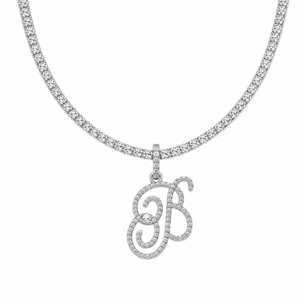The Name Tennis Necklace Silver