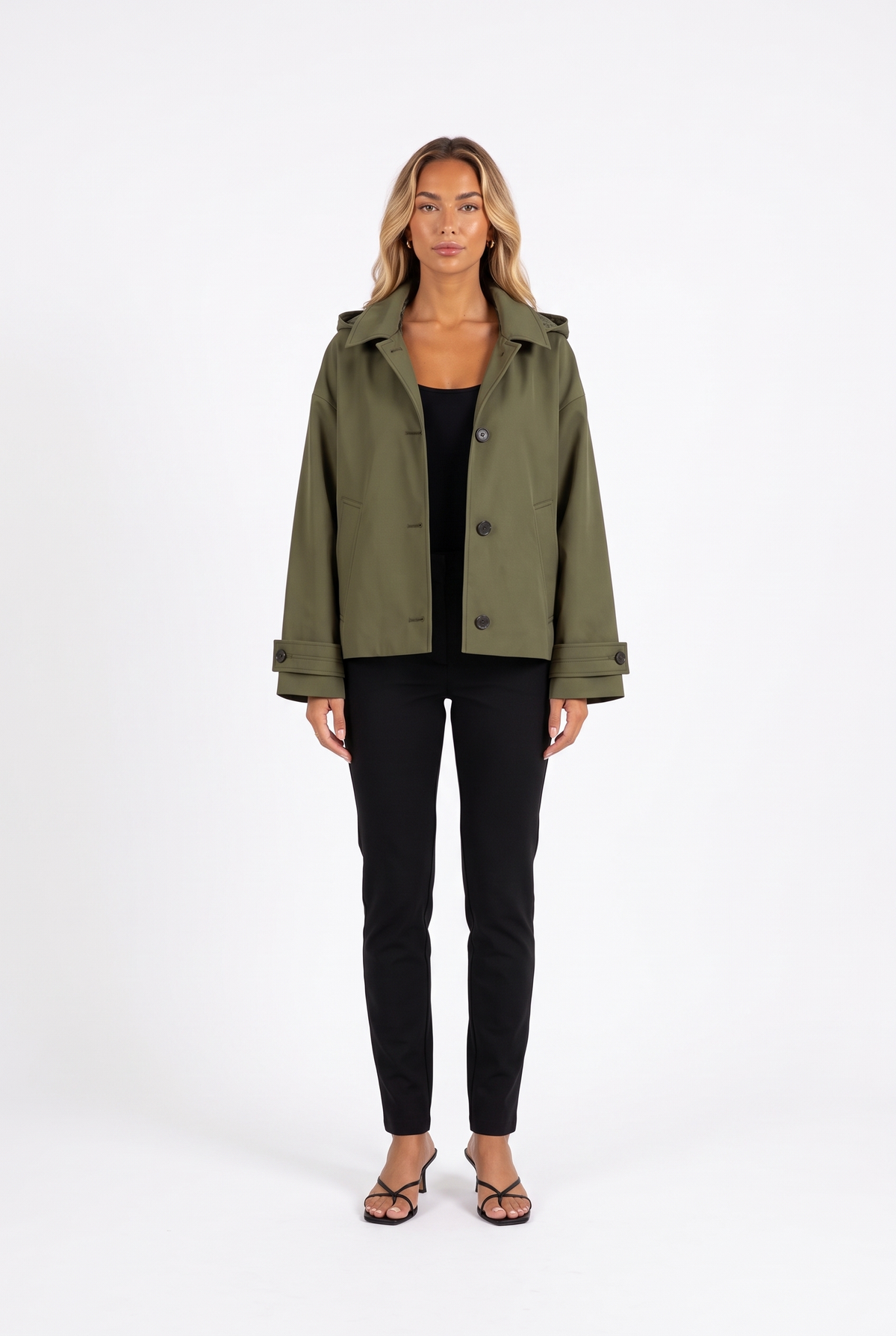 Oversized Hooded Utility Jacket