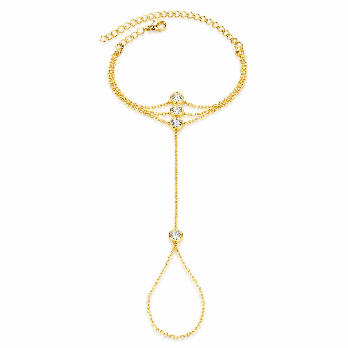 Lilia Hand Chain | Gold