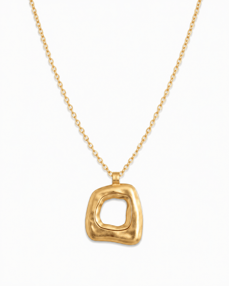 Aura Sculpted Gold Necklace
