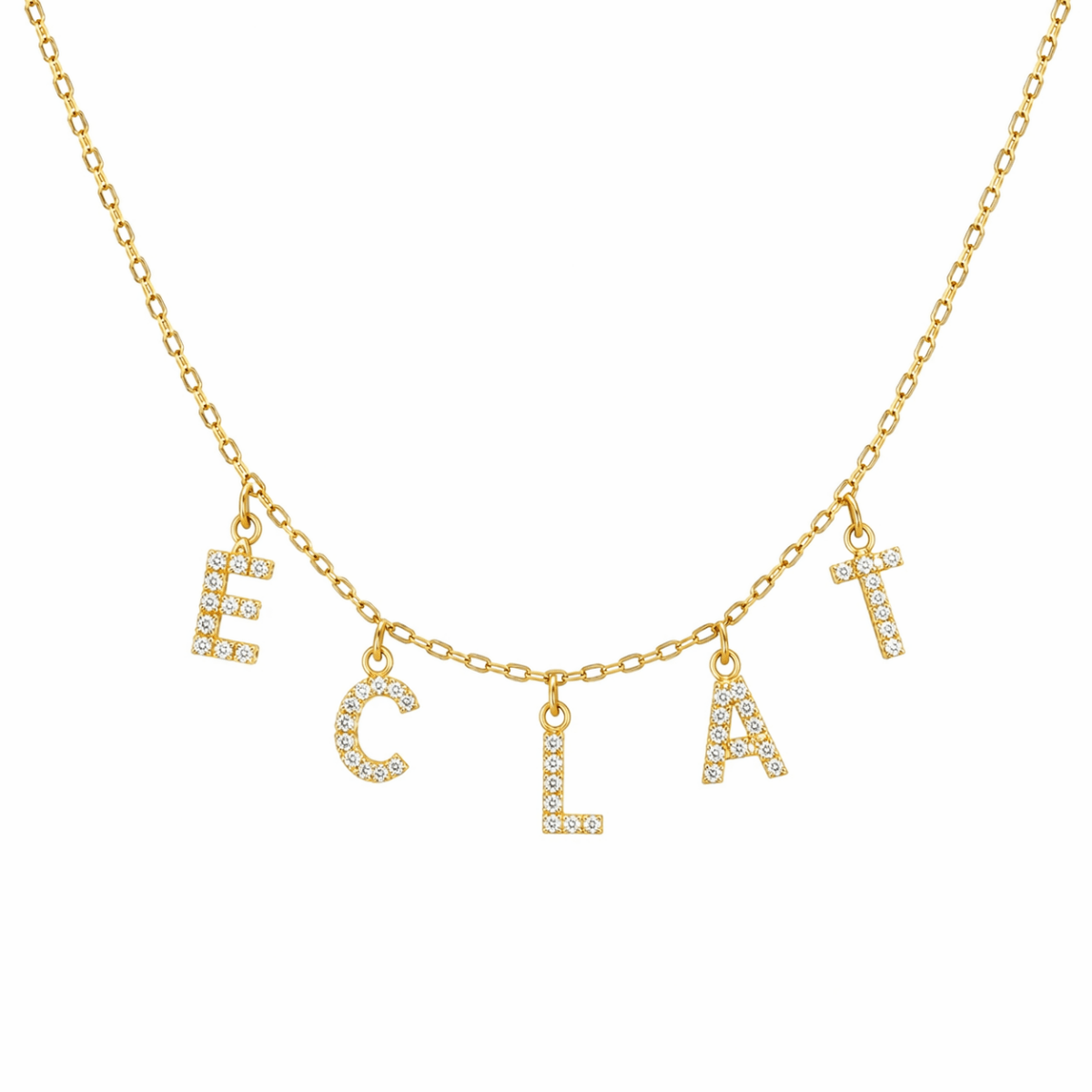 Initial Necklace Gold