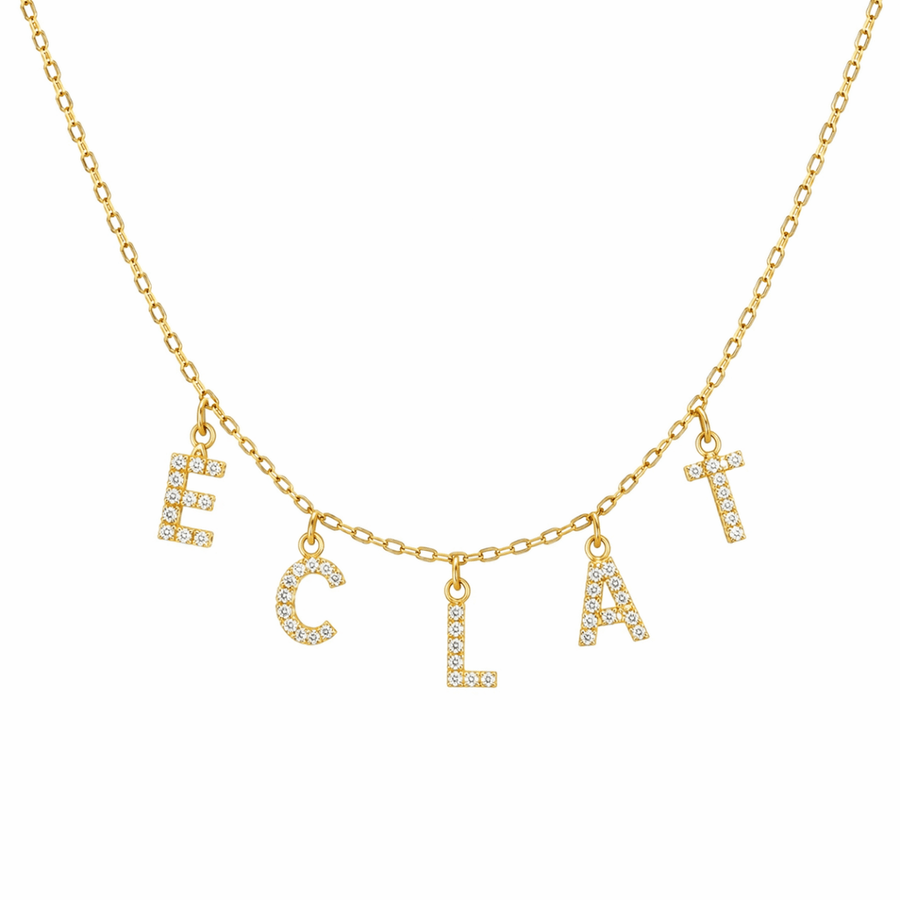 Initial Necklace Gold