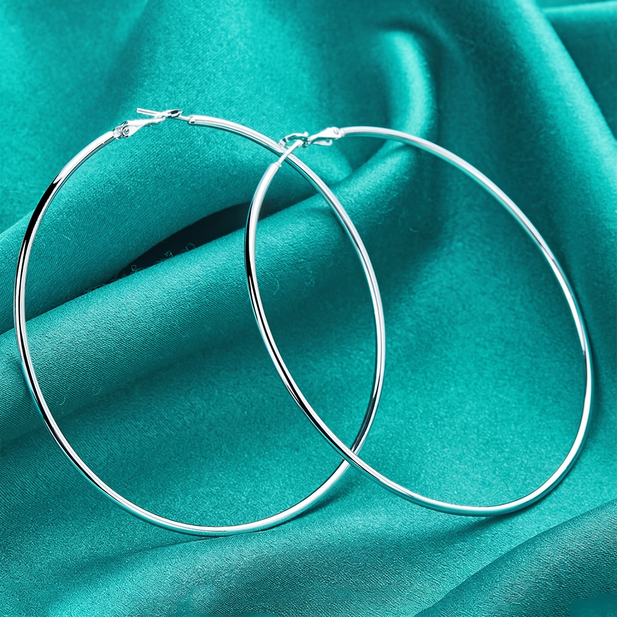 Smooth Round Hoop Earrings