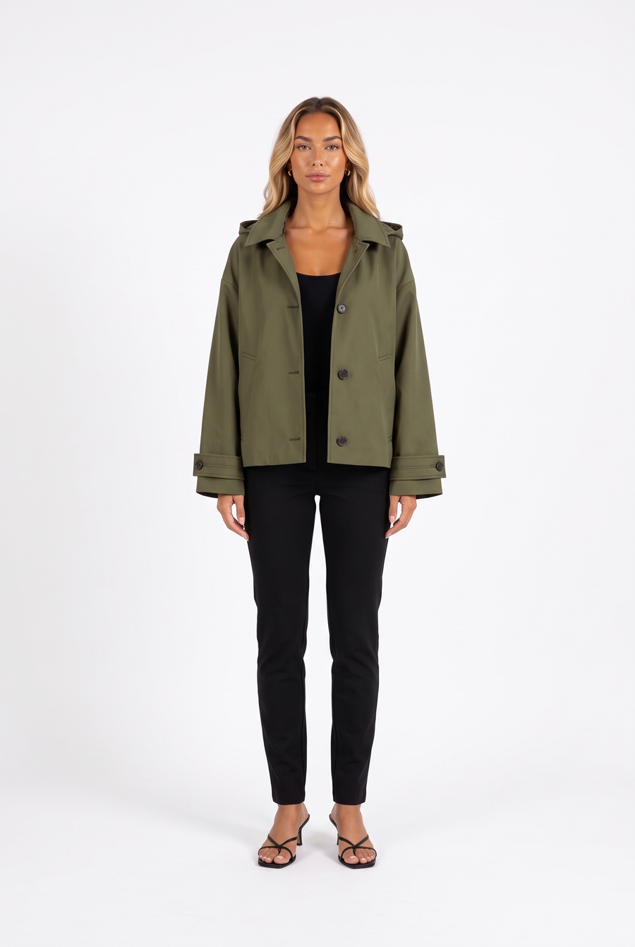Oversized Hooded Utility Jacket