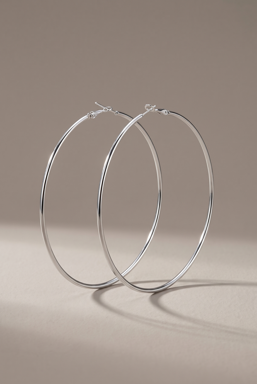 Smooth Round Hoop Earrings