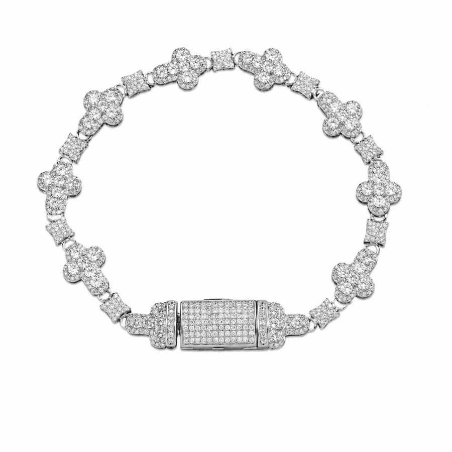 Iced Clover Bracelet