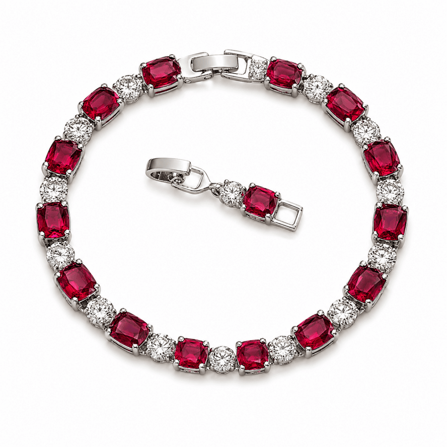 Ruby Ice Bracelet