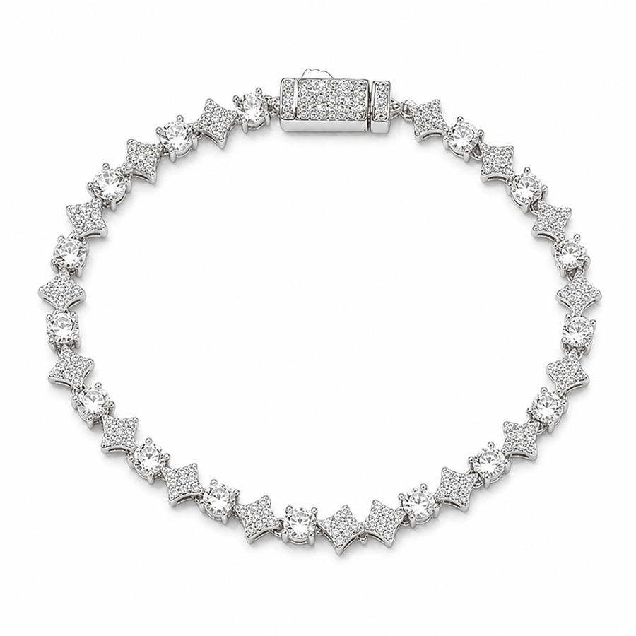 Stardust Tennis Bracelet Silver